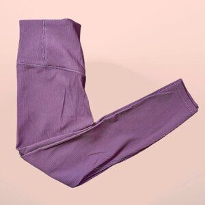 Athleta Elation Rib Tight Purple Women's Size Large - Yoga / Pilates / Workout